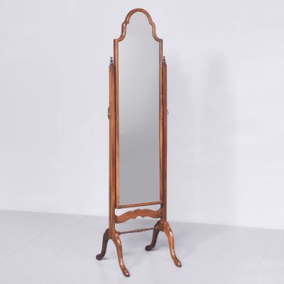 Walnut Cheval Mirror - Image 4