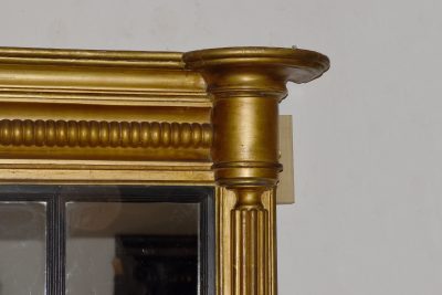 Neat-sized Regency giltwood triptych overmantel mirror in excellent condition - Image 4