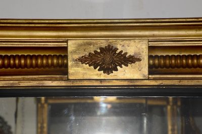 Neat-sized Regency giltwood triptych overmantel mirror in excellent condition - Image 5