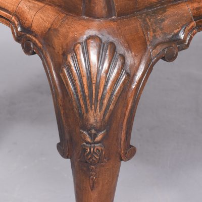 Rare, Large-Size Early George III Walnut Bench/Stool - Image 5
