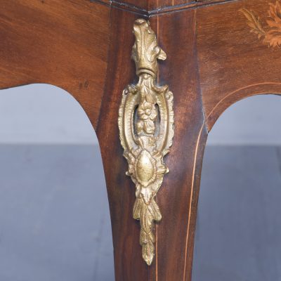 Quality Marquetry Inlaid Mahogany Late Victorian Display Cabinet - Image 6
