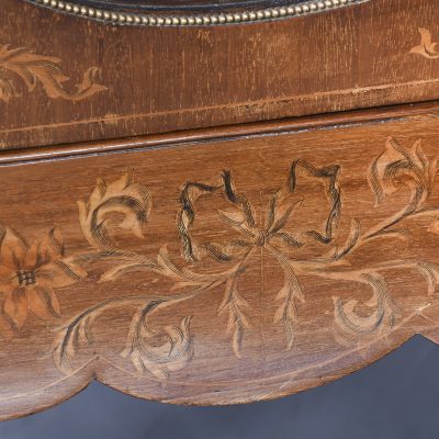 Quality Marquetry Inlaid Mahogany Late Victorian Display Cabinet - Image 8