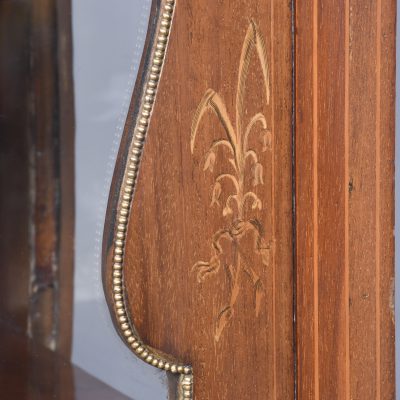 Quality Marquetry Inlaid Mahogany Late Victorian Display Cabinet - Image 9
