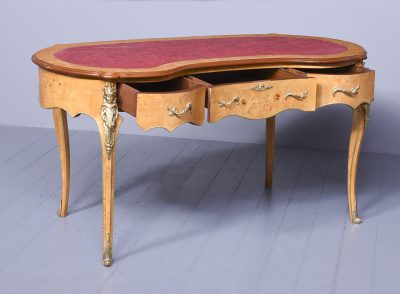 French Birdseye Maple Bureau Plat - Image 8