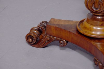Fine quality carved mahogany William 4th wine table - Image 2