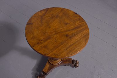 Fine quality carved mahogany William 4th wine table - Image 5