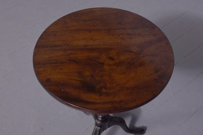 19th-century Chippendale-style circular mahogany occasional or wine table - Image 6