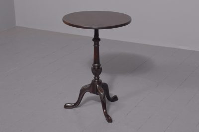 19th-century Chippendale-style circular mahogany occasional or wine table - Image 7
