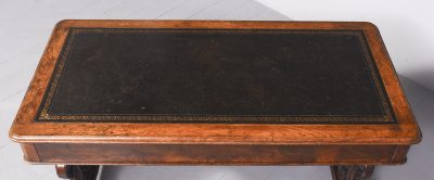 Quality William IV Pollard Oak Freestanding Library/Writing Table - Image 5