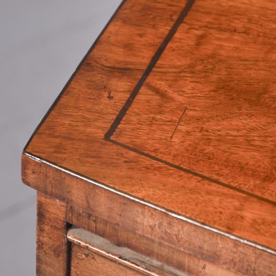 Neat-Sized George III Inlaid Bow-Fronted Mahogany Chest of Drawers - Image 2