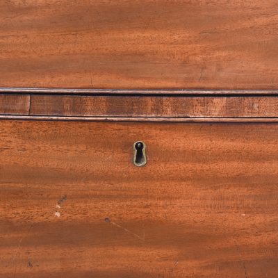 Neat-Sized George III Inlaid Bow-Fronted Mahogany Chest of Drawers - Image 7