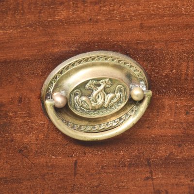 Neat Size George III Mahogany Serpentine-Front Chest of Drawers - Image 3