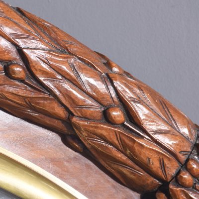 Monumental Mahogany Framed Fuse Wall Clock - Image 10