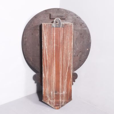 Monumental Mahogany Framed Fuse Wall Clock - Image 11