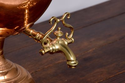 Impressive early Victorian copper and brass samovar by J.S. Pyrke and Sons, London - Image 7
