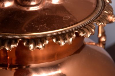 Impressive early Victorian copper and brass samovar by J.S. Pyrke and Sons, London - Image 5