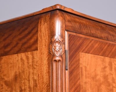 Large Whytock & Reid of Edinburgh Satin-Birch Wardrobe - Image 2
