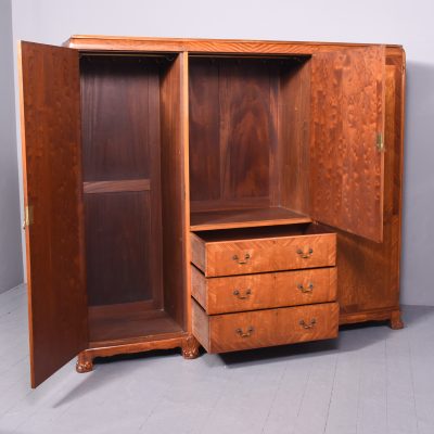 Large Whytock & Reid of Edinburgh Satin-Birch Wardrobe - Image 7