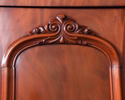 Victorian 3 Door Mahogany Wardrobe - Image 7