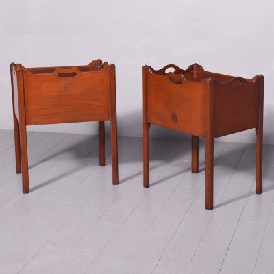 Pair of George III Style Mahogany Bedside Cabinets - Image 8
