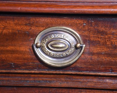 Pair of Neat Size Mahogany Chest of Drawers with Three-Quarter Galleries - Image 3