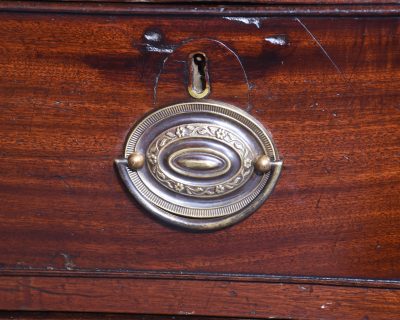 Pair of Neat Size Mahogany Chest of Drawers with Three-Quarter Galleries - Image 4