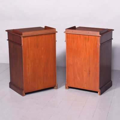 Pair of Neat Size Mahogany Chest of Drawers with Three-Quarter Galleries - Image 11