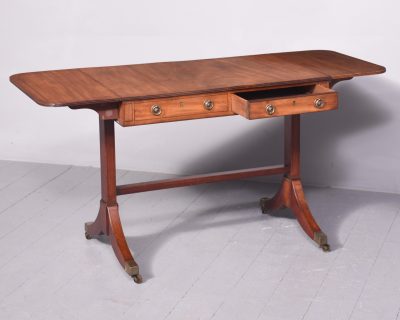 Neat Sized Mahogany Sofa Table - Image 4