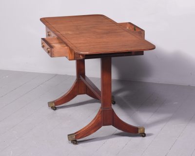 Neat Sized Mahogany Sofa Table - Image 10