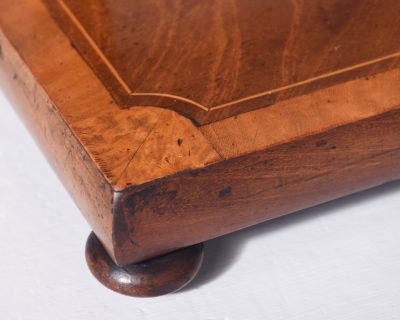 Rare, Neat-Sized Inlaid Mahogany Apprentice-Piece Regency Dressing Mirror - Image 5