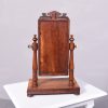 Rare, Neat-Sized Inlaid Mahogany Apprentice-Piece Regency Dressing Mirror - Image 6