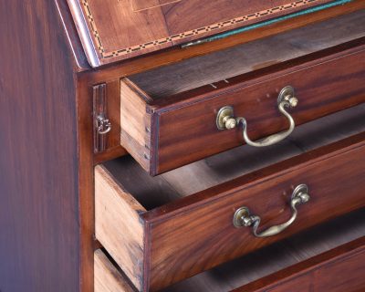 Mahogany Inlaid Georgian Bureau - Image 3