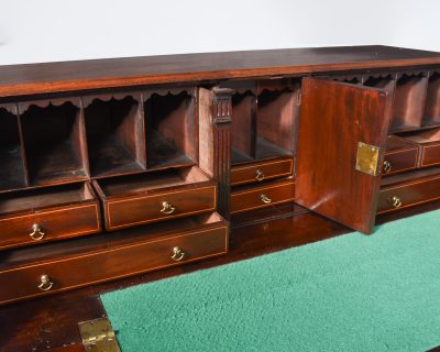 Mahogany Inlaid Georgian Bureau - Image 11