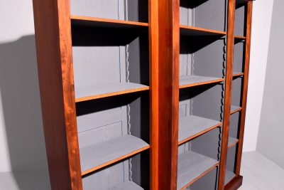 Early Victorian Breakfront Mahogany Open Bookcase - Image 2