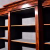 Early Victorian Breakfront Mahogany Open Bookcase - Image 5
