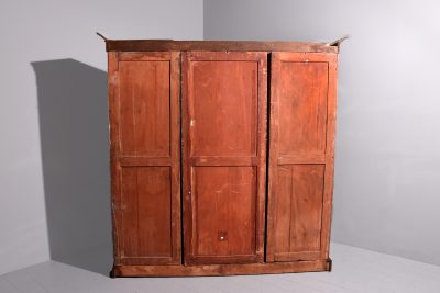 Early Victorian Breakfront Mahogany Open Bookcase - Image 5