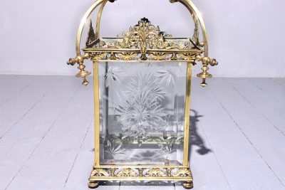 Exhibition Quality Glazed and Brass Hall Lantern - Image 3