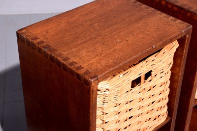 A Quality Pair of Teak Open Bedside Cabinets - Image 2