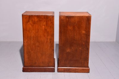 A Quality Pair of Teak Open Bedside Cabinets - Image 4