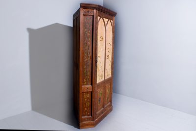 Carved & Painted Corner Wardrobe - Image 5