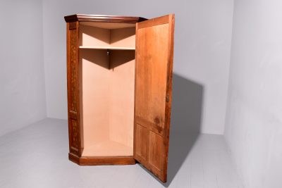 Carved & Painted Corner Wardrobe - Image 9