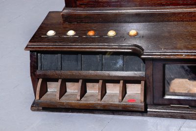 Victorian Wall Mounted Oak Cased Scoreboard - Image 5