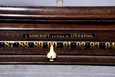 Victorian Wall Mounted Oak Cased Scoreboard - Image 7