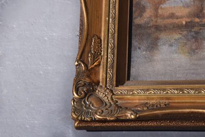 Gilt Framed Original Oil Painting of The East Mill Stirling By James Christie Prowett - Image 3