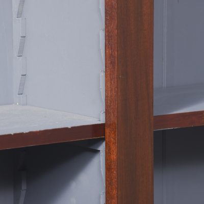 Late 19th Century Georgian-Style Tall Mahogany Open Bookcase - Image 3