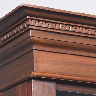 Late 19th Century Georgian-Style Tall Mahogany Open Bookcase - Image 4