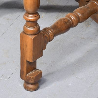 Rare Large Solid Yew Wood Gateleg Dining Table - Image 3