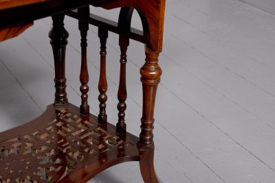 Late 19th Century Art Nouveau Influence Low Rosewood Free Standing Table - Image 4