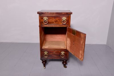 Attractive Pair of George III crossbanded mahogany pedestals - Image 3