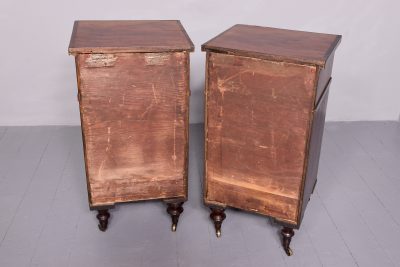 Attractive Pair of George III crossbanded mahogany pedestals - Image 7